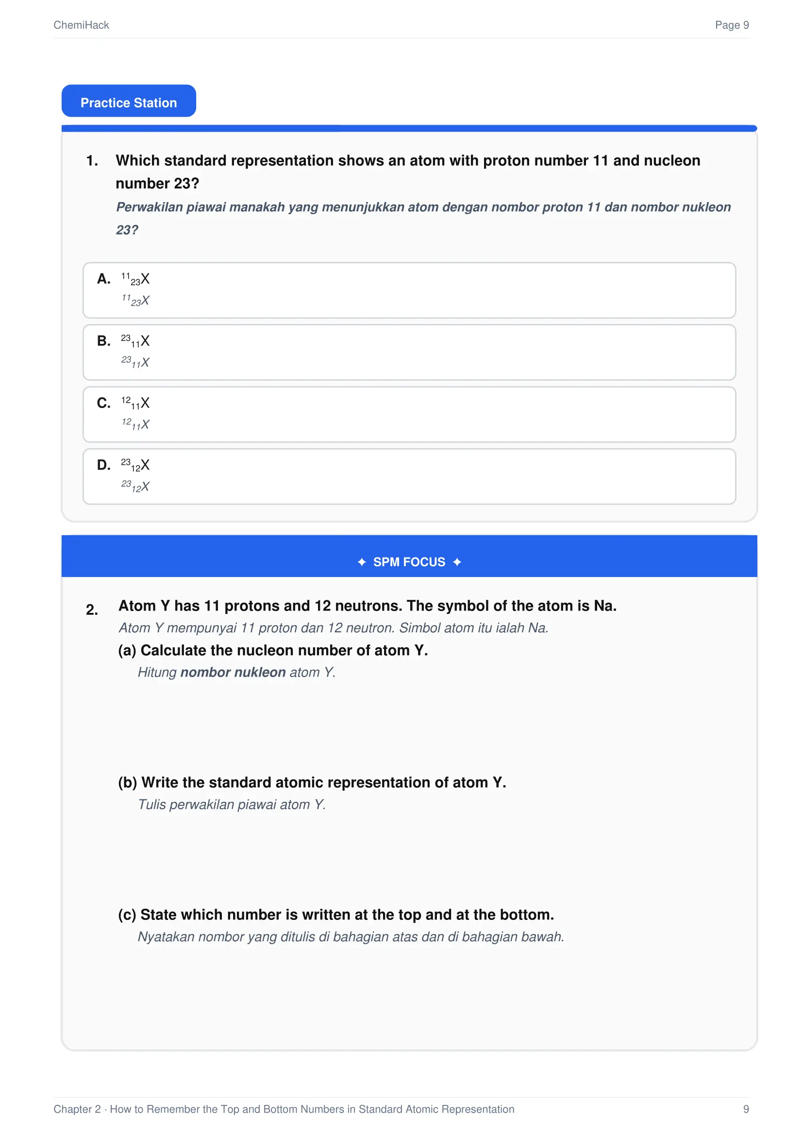 ChemiHack practice page